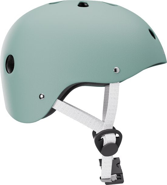 Liefjes & Co – Fietshelm Kind - Kinderhelm – Saliegroen Maat S (48–56 cm) – Verstelbaar – Ventilerend – Met Kinbescherming