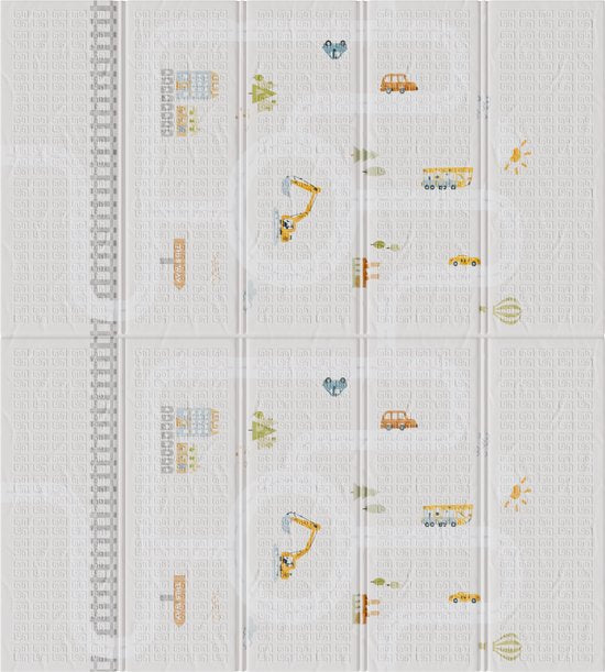 Liefjes & Co Speelmat Baby - Speelkleed Baby 180x200x1,5 cm – XPE Foam Speelkleed – Dubbelzijdige Opvouwbare Kruipmat