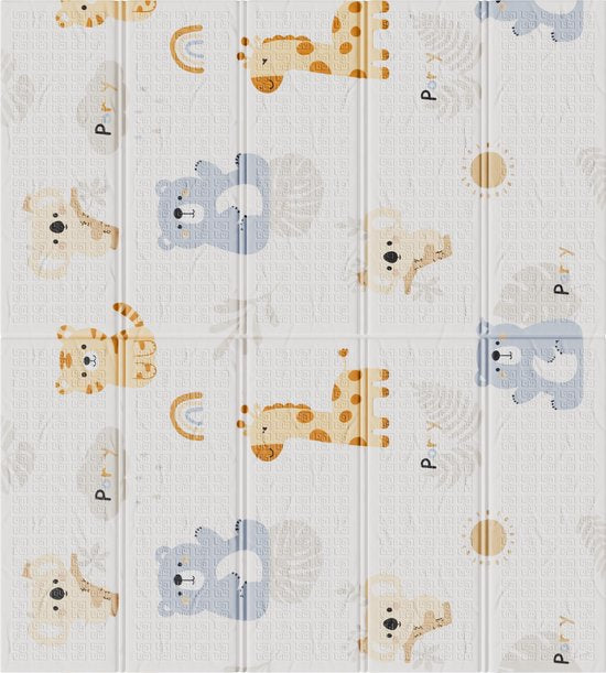 Liefjes & Co Speelmat Baby - Speelkleed Baby 180x200x1,5 cm – XPE Foam Speelkleed – Dubbelzijdige Opvouwbare Kruipmat
