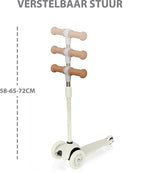 Liefjes & Co Kinderstep – 3-wielen Step - Met Lichtgevende Wielen – 2-6 jaar – Vanille Beige
