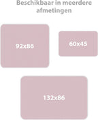 Liefjes & Co - Matrasbeschermer - Wasbare Onderleggers - Anti Slip - Bedbeschermer - Matrasonderlegger - Roze 92x86CM