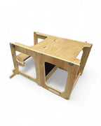 Liefjes & Co 4-in-1 Montessori Leertoren – Keukentoren, Kindertrap, Tekenbord & Speeltafel – FSC® Hout