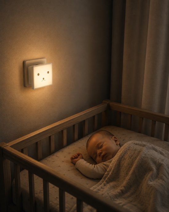 Liefjes & Co Nachtlampje Kinderen - Baby - Automatische Lichtsensor - Met Stopcontactbeschermers - 2 Stuks