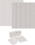 Tapis d'éveil pour bébé Liefjes & Co – Tapis de jeu pour bébé 180x200x1,5 cm – Tapis de jeu en mousse XPE – Double face – Pliable