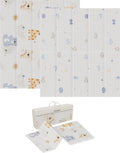 Tapis de jeu pour bébé Liefjes & Co – Tapis d'éveil pour bébé 180x200x1,5 cm – Tapis de jeu en mousse XPE – Double face – Pliable