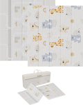 Tapis de jeu pour bébé Liefjes & Co – Tapis d’éveil pour bébé 180x200x1,5 cm – Tapis de jeu en mousse XPE – Tapis de rampant pliable double face