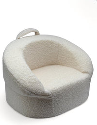 Liefjes & Co Teddy Fluffy Sofa - Kinderfauteuils - Kinderstoel - Kindersofa - Wit