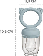 Liefjes & Co Fruitspeen & IJsblokjesvorm - Baby Speen met Bijtring - BPA-vrij Siliconen - 3 Speenmaten S/M/L - Pastelblauw
