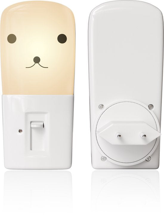 Liefjes & Co Nachtlampje Kinderen Dimbaar - Baby - Automatische Lichtsensor - Met Stopcontactbeschermers - 4 Stuks
