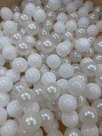 Liefjes & Co Fluffy Wit Hart Ballenbak Met 200 Ballen – Baby & Kinder Ballenbad – Zacht Foam – Speelgoed