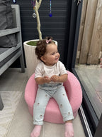 Liefjes & Co Teddy Fluffy Sofa - Kinderfauteuils - Kinderstoel - Kindersofa - Roze