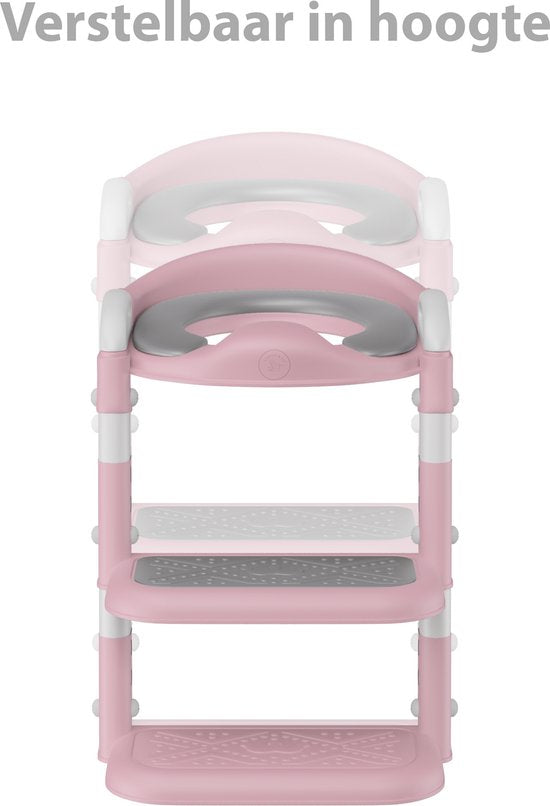 Liefjes & Co WC Verkleiner met Trapje - Potje Peuter - Toilettrainer Roze