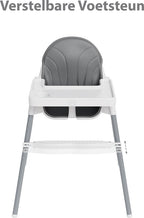Liefjes & Co Kinderstoel - Eetstoel Baby – Inclusief Kussen – Verstelbare Baby Eetstoel – 2 in 1 & Peuterstoel – Wit