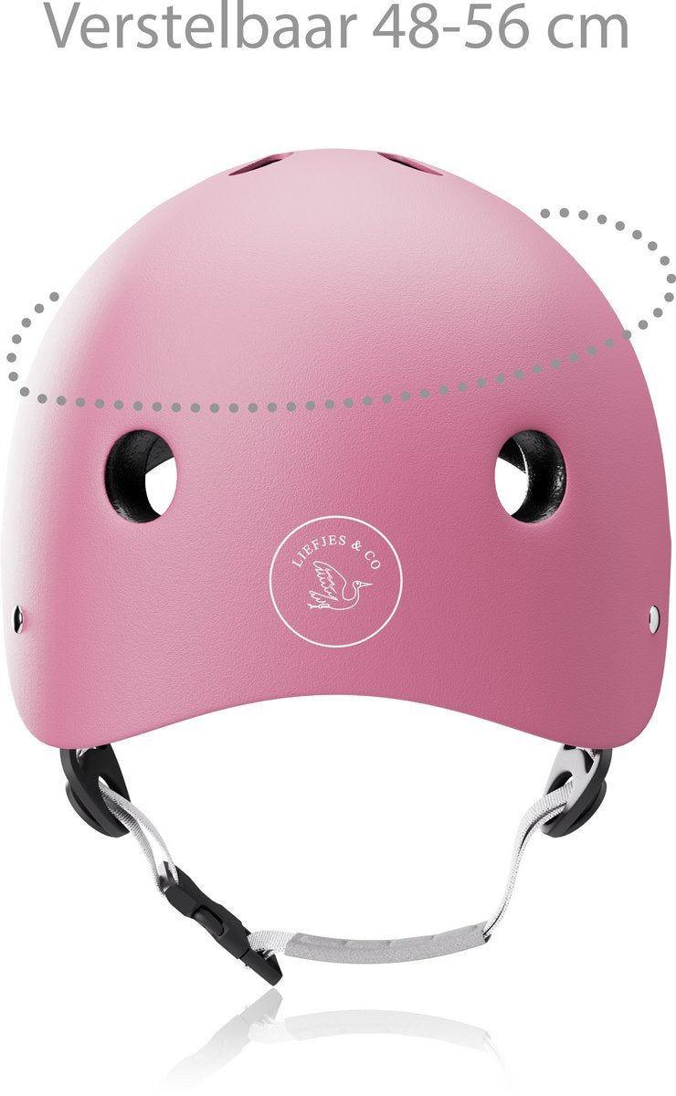 Liefjes & Co Loopfiets / Driewieler Vanaf 1 Jaar Met Helm Pastelroze