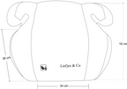 Liefjes & Co Car Seat Booster Black – Booster Seat for Children 125-150 cm (22-36 kg) – Suitable for 7-12 Years – Car Seat Booster