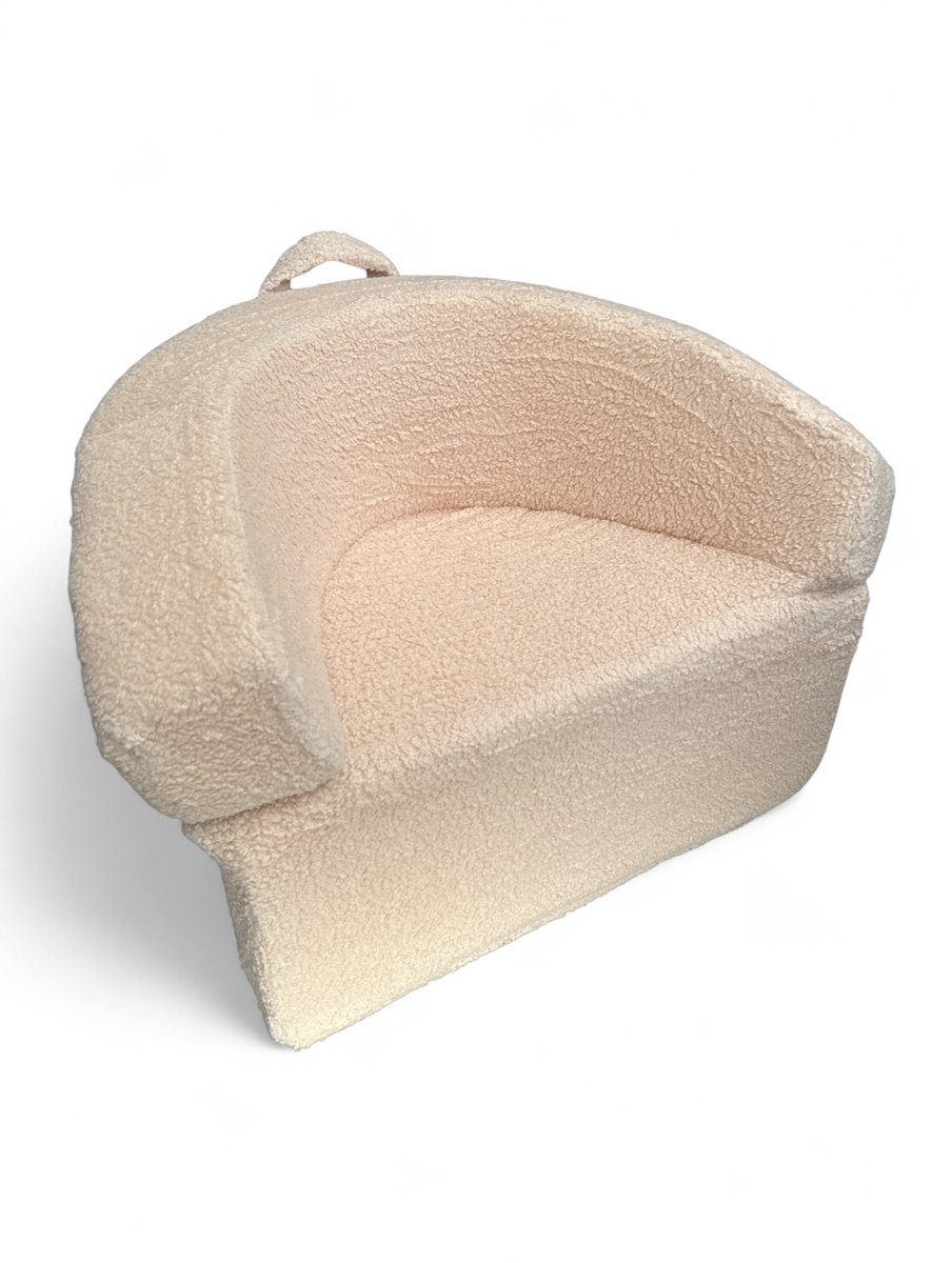Liefjes & Co Teddy XL Fluffy Sofa - Children's Armchairs - Children's Chair - Children's Sofa - Beige