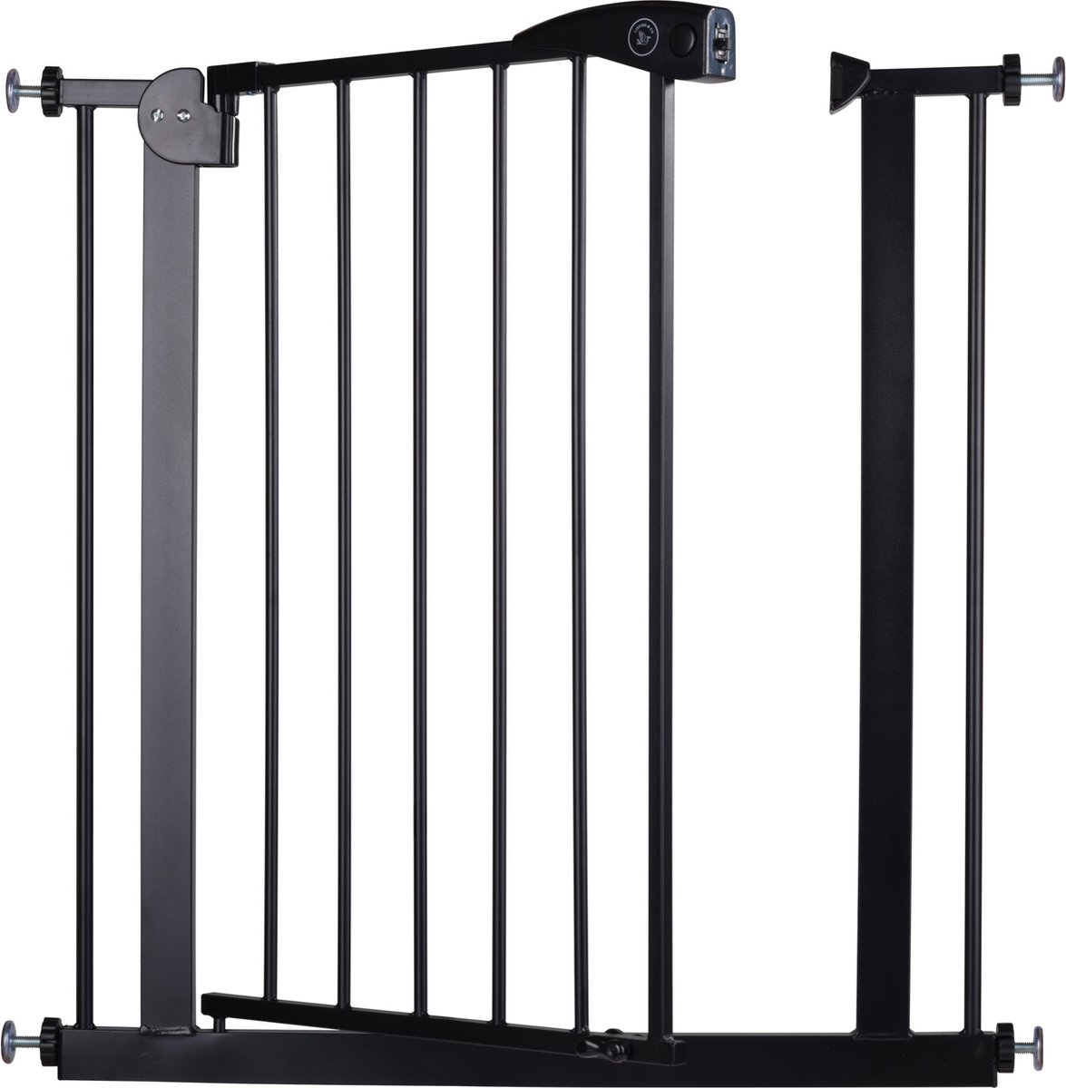 Liefjes & Co Stair Gate Without Drilling - 90 to 95 cm - Safety Gates - Child Gate - Clamp Mounting - Black
