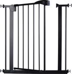 Liefjes & Co Stair Gate Without Drilling - 75 to 82 cm - Safety Gates - Child Gate - Clamp Mounting - Black