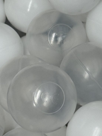 Velvet Gray Ball Pit Round with 200 BPA-free Balls – Baby & Children's Ball Pool – Soft Foam – Toys