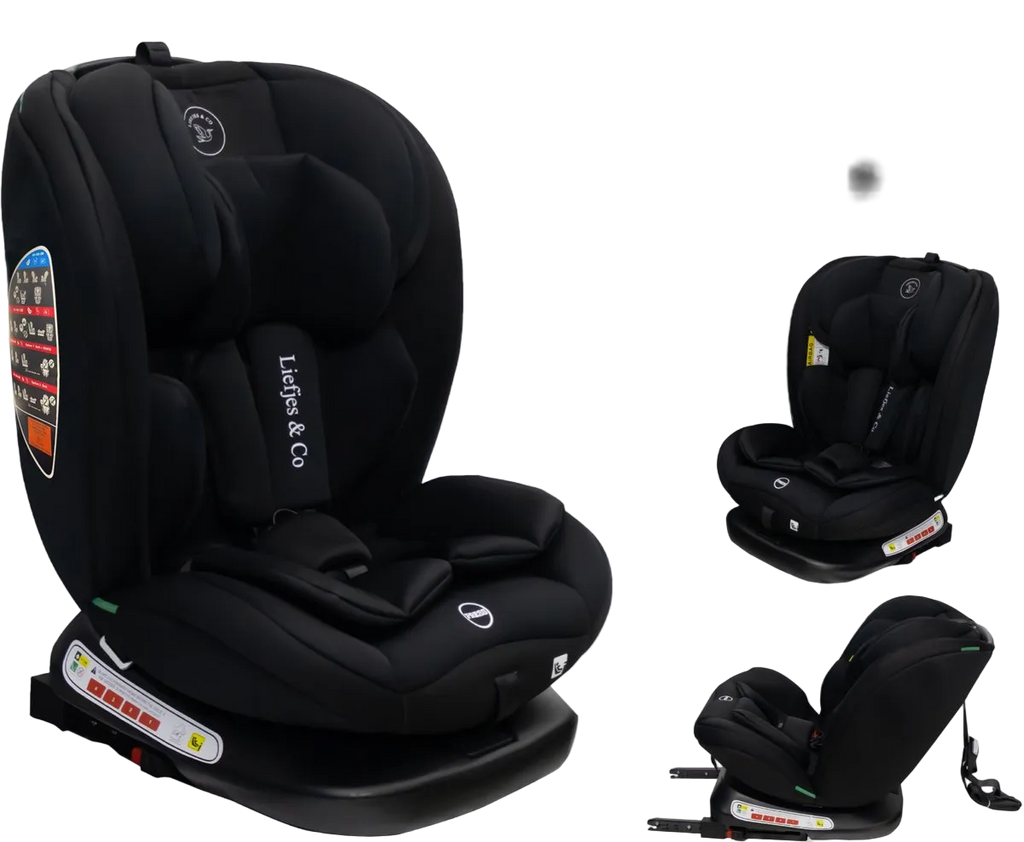 Liefjes & Co Growsafe Car Seat – i-Size 4-in-1 – 360° Rotatable – ISOFIX & Top Tether – Group 0/1/2/3 (40–150 cm)