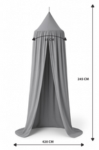 Liefjes & Co Mosquito Net Gray – 270 cm – Baby Canopy