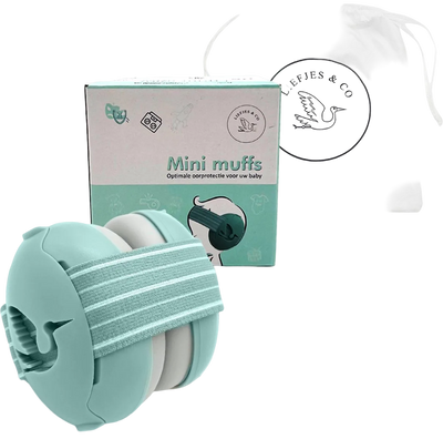 Liefjes & Co Baby – Verstelbare Gehoorbescherming voor Baby’s – Peuters – Kinderen – 23 dB – Blauw