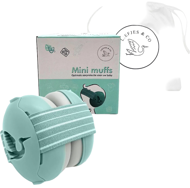 Liefjes & Co Baby – Verstelbare Gehoorbescherming voor Baby’s – Peuters – Kinderen – 23 dB – Blauw
