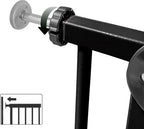 Liefjes & Co Stair Gate Without Drilling - 75 to 82 cm - Safety Gates - Child Gate - Clamp Mounting - Black