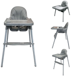 Liefjes & Co High Chair - Baby High Chair - Including Cushion - Adjustable Baby High Chair - 2 in 1 & Toddler Chair - Gray