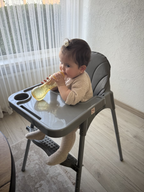 Liefjes & Co High Chair - Baby High Chair - Including Cushion - Adjustable Baby High Chair - 2 in 1 & Toddler Chair - Gray