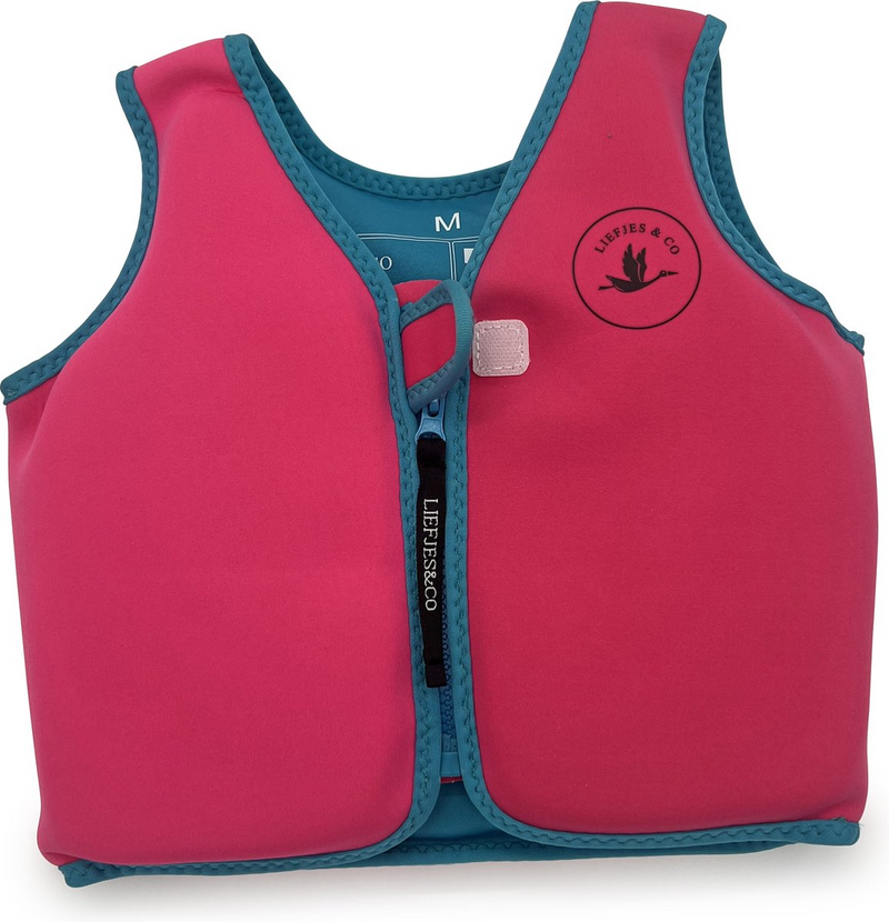 Liefjes & Co Baby - Zwemvest - Drijfvest kind - Roze - Maat XL - Zwemvest 7/8/9 Jaar Drijfpak - Drijfhulpmiddel - UPF50+ Zonbescherming
