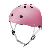 Liefjes & Co – Fietshelm Kind - Kinderhelm - Pastelroze Maat S (48–56 cm) – Verstelbaar – Ventilerend – Met Kinbescherming