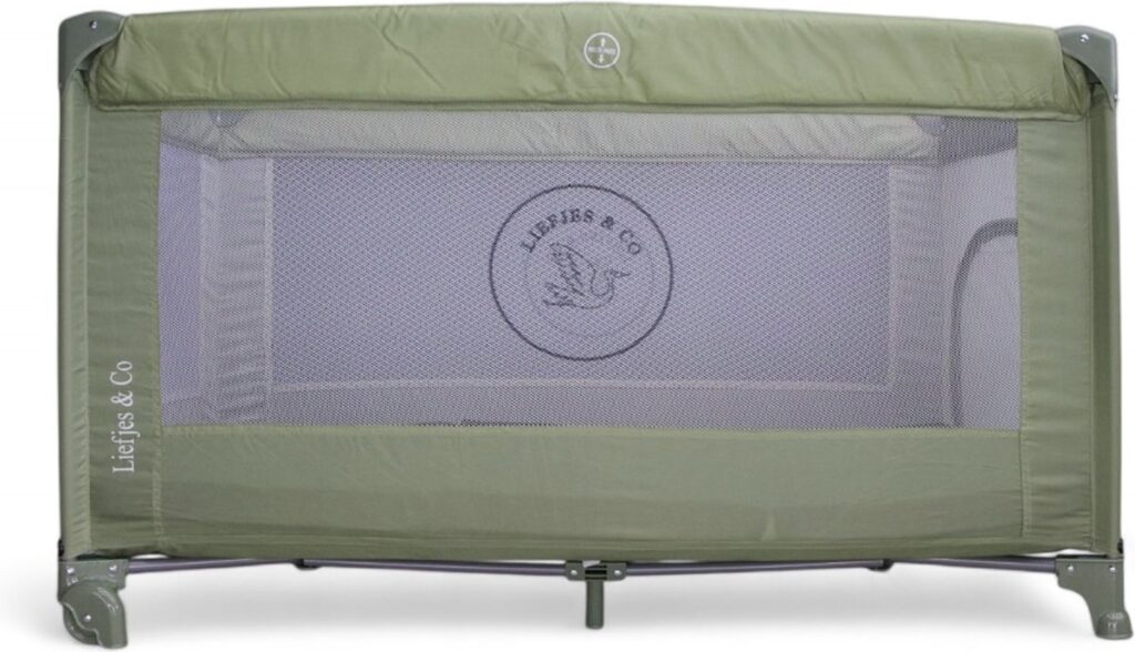 Campingbedje Met Extra Matras Groen